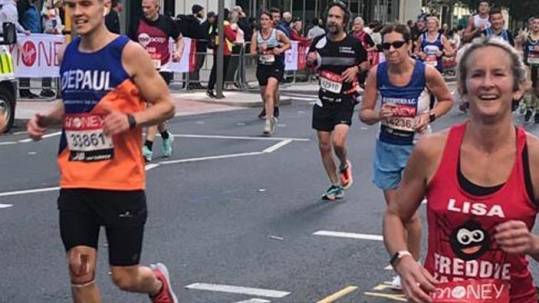 Proud mum Lisa Ferguson runs London Marathon for the Freddie Farmer Foundation Charity in Bromley