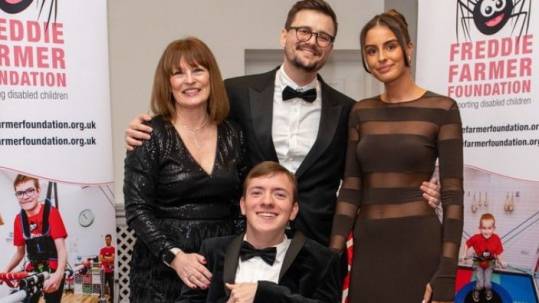 Freddie Farmer Foundation's annual Charity Ball at Oakley House, Bromley has raised £16,688 for children with cerebral palsy and mobility problems.